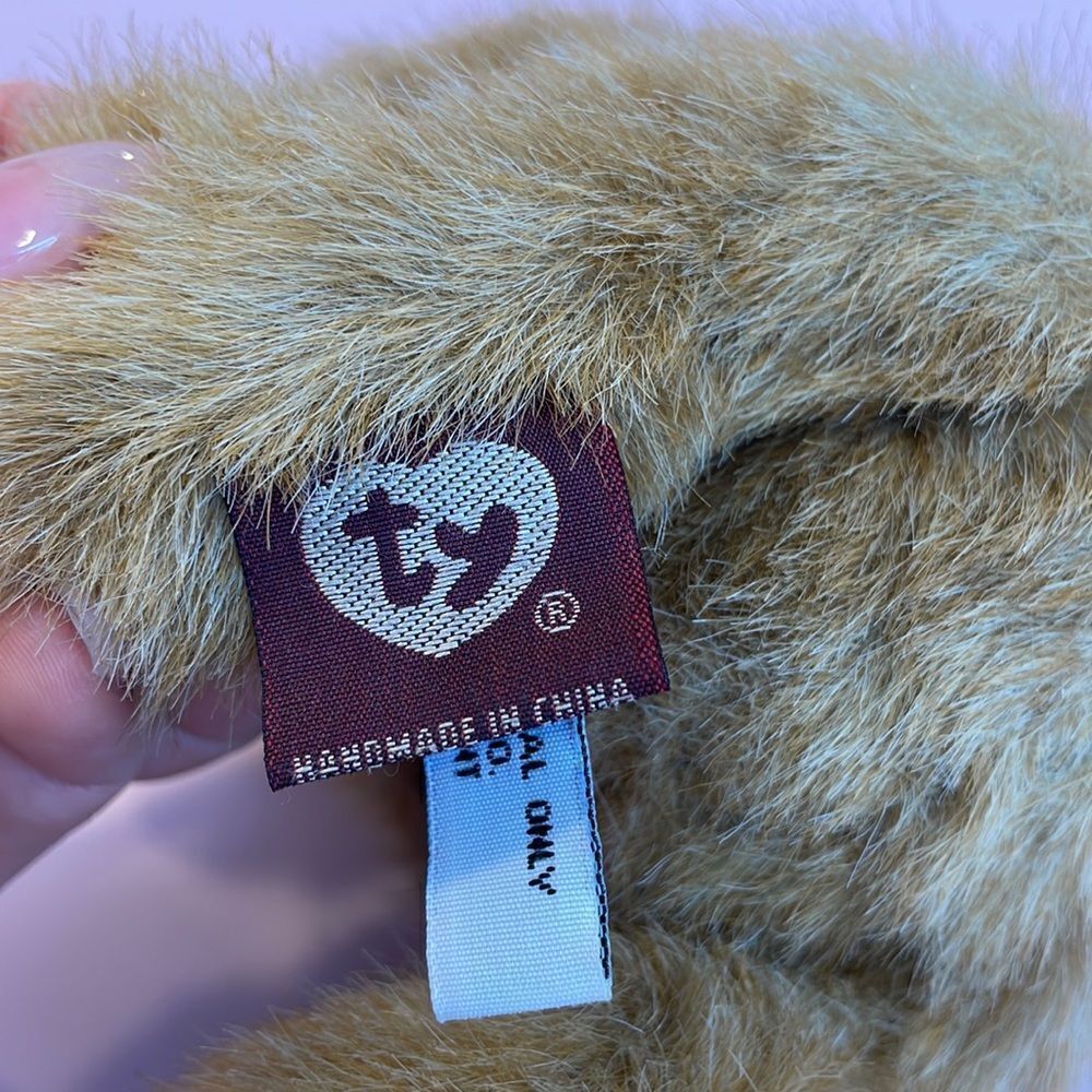 1993 Ty Original Attic Treasures Cody the Brown Fuzzy Bear Excellent Condition - Picture 7 of 8